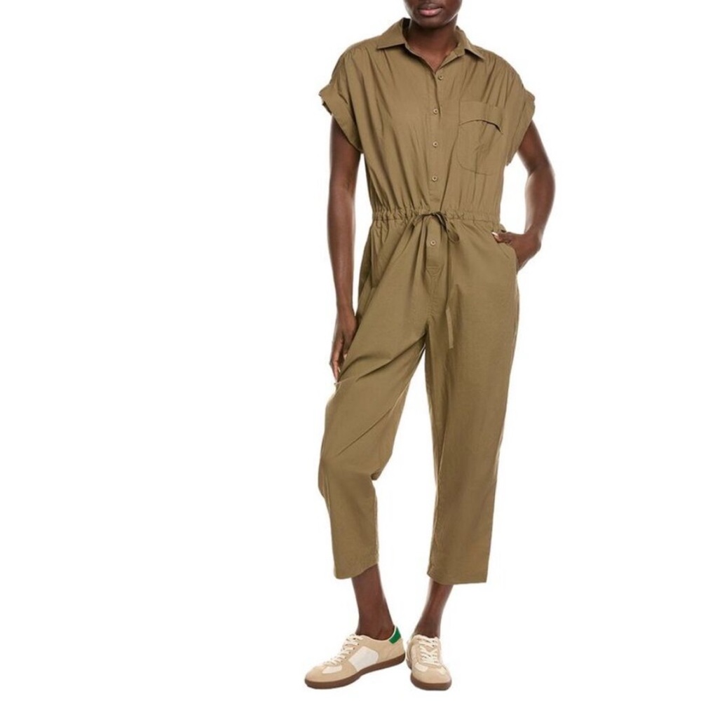 DARLING Society Skip Jumpsuit Olive Green Size Medium